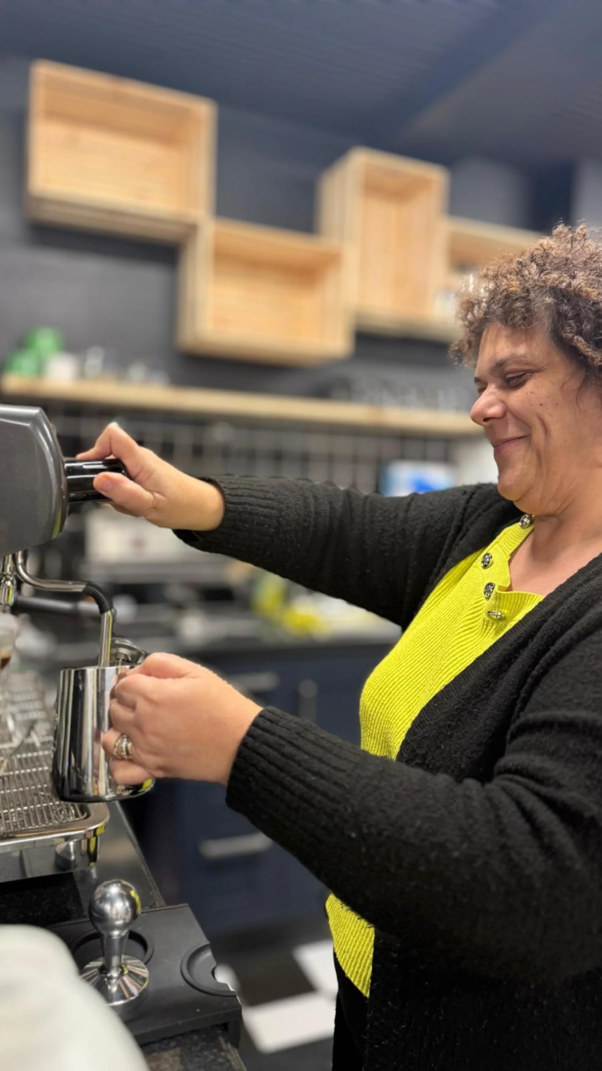 Italian Coffee Being Poured - Rushden Cafe